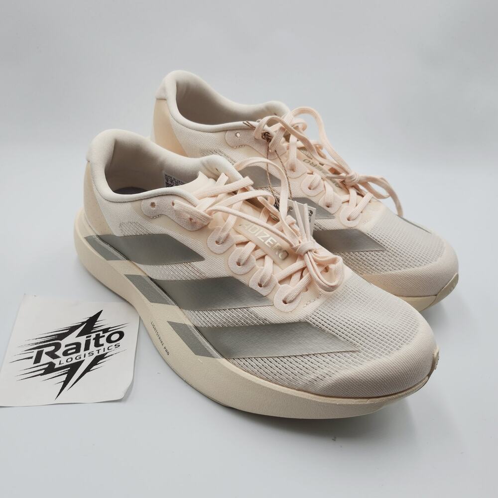 Womens Size 9 Adidas Running Shoes Adizero Evo SL Wonder White Metallic JR5841